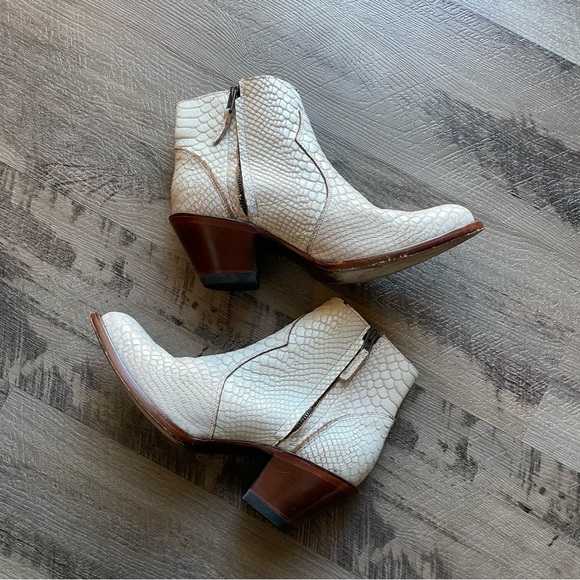 idyllwind boots women’s 8.5 Miranda lambert white bone western booties leather - Picture 2 of 9